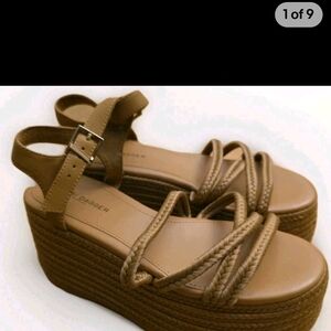 Kelsi Dagger Platform Wedge Sandals